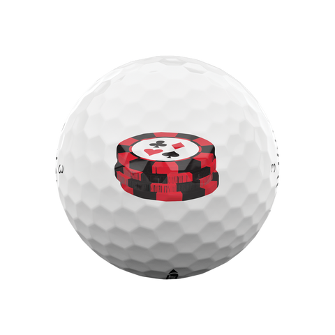 Callaway Supersoft Pub Golf Ball artwork close-up