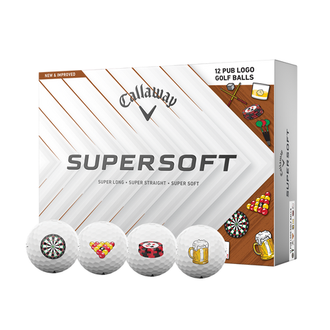 Callaway 2025 Limited Edition Supersoft Pub Golf Balls dozen