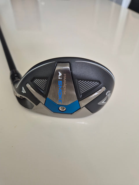 Callaway Paradym Ai Smoke 4 hybrid sole showing excellent condition