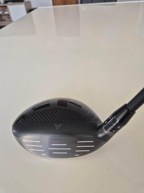 Crown and face view of used Callaway Paradym Ai Smoke Max D women's fairway wood