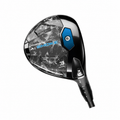 Callaway Paradym Ai Smoke Max 3 fairway wood, angled sole view on a white background with a smaller head scale than the driver.