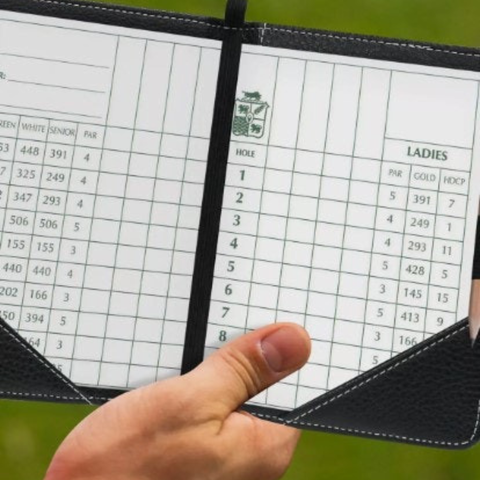 Callaway Premium Leather Scorecard Holder