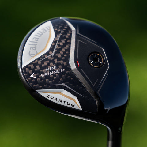 Callaway Quantum Mini Spinner fairway wood sole view