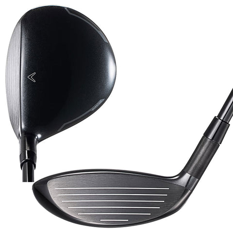 Callaway Quantum Mini Spinner fairway wood crown and face views