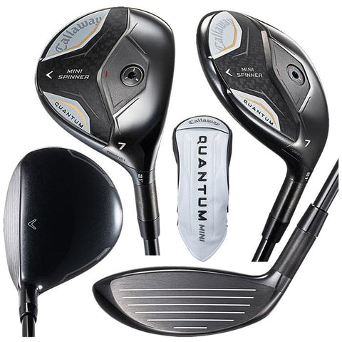 Callaway Quantum Mini Spinner fairway wood details and headcover