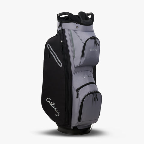 Callaway REVA 2026 black cart bag, front view