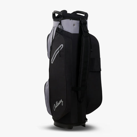 Callaway REVA 2026 black cart bag, rear view