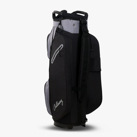 Callaway REVA 2026 black cart bag, rear view