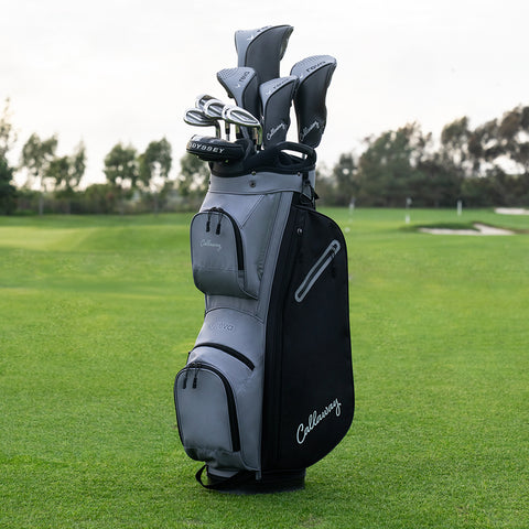Callaway REVA 2026 women’s 11-piece black package set on a golf course
