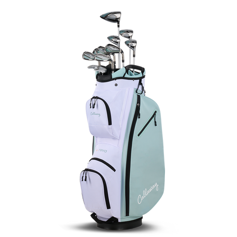 Callaway REVA 2026 women’s 11-piece Peach/Surf set with cart bag, alternate view