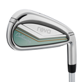 Callaway REVA 2026 Peach/Surf women’s cavity-back iron, studio close-up