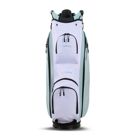 Callaway REVA 2026 Peach/Surf cart bag, side view
