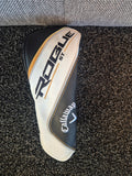 Matching Callaway Rogue ST headcover included with used women's 5 wood
