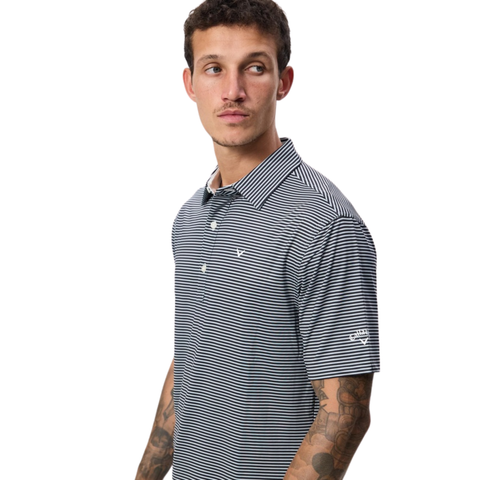 Callaway Sands Men's Polo | Black Onyx/Sky