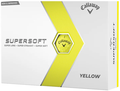 Image of a Box of 12 Callaway Supersoft yellow golf balls