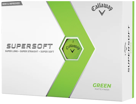 Callaway Supersoft Matte Golf Balls - Green '23