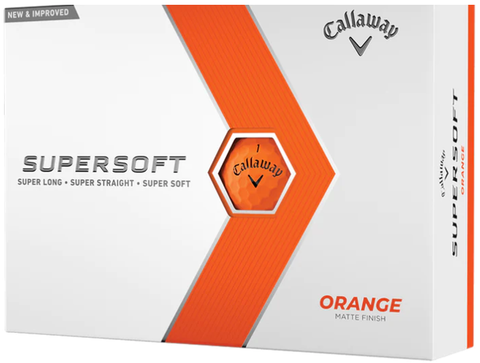 Box of 12 Callaway Supersoft Orange Golf Balls