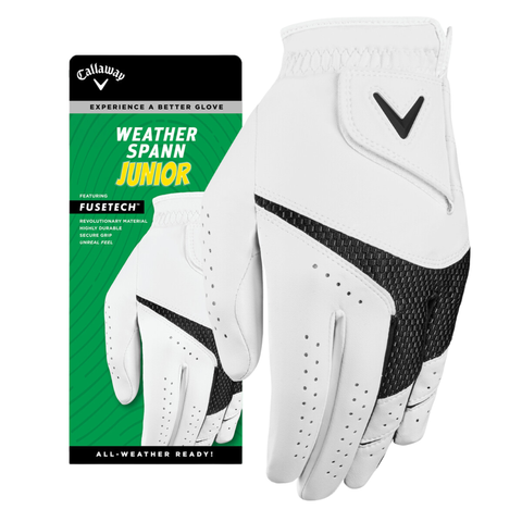 Callaway Weather Spann Junior Golf Glove | White