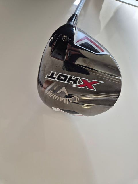 Callaway X Hot driver sole showing cosmetic wear