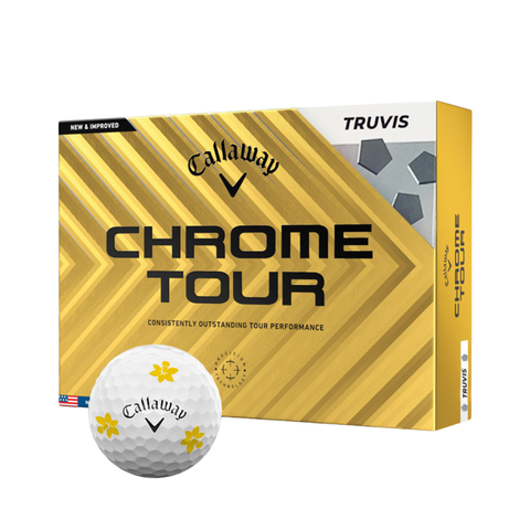 Callaway Chrome Tour Truvis Daffodil Golf Balls