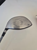 Face of used Cleveland Launcher 10.5 degree driver showing wear