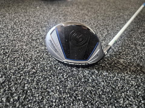 Actual used Cleveland Launcher HB left-handed 3 wood sole angle showing wear