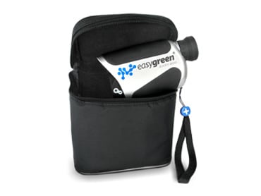 The Clicgear Rangefinder / Valuables Bag by Clicgear securely holds your golf accessories or valuables on the course, keeping everything organized and easy to access.