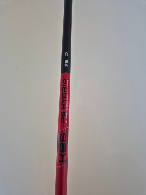 KBS PG Hybrid 75 regular-flex graphite shaft fitted to Cobra DS-ADAPT hybrid