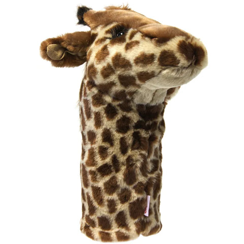 Daphne’s Animal Golf Headcovers by Daphne features a plush, realistic giraffe design with brown and cream spots, detailed face, and ossicones—perfect for protecting your driver while adding charm to your golf bag.