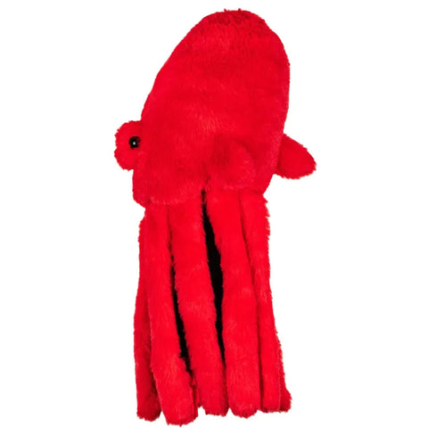 Daphnes Animal Golf Headcovers by Daphne feature a bright red plush octopus with eight soft tentacles and two black eyes, making it a playful and protective driver cover.