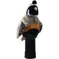 Daphnes Animal Golf Headcovers: This plush quail by Daphne features brown, black, white, and gray feathers atop a black ribbed sock—perfect for adding personality to your golf headcover collection.