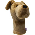 The Daphnes Animal Golf Headcovers by Daphne add playful style and protect your clubs with a plush, brown dog-shaped design featuring floppy ears and a black nose.