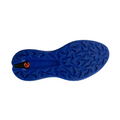 The ECCO Mens Biom H5 Golf Shoes 2025 features a blue, star-patterned textured sole with a small orange logo near the heel, showcasing Scandinavian design. The image appears on a white background. Brand: Ecco.