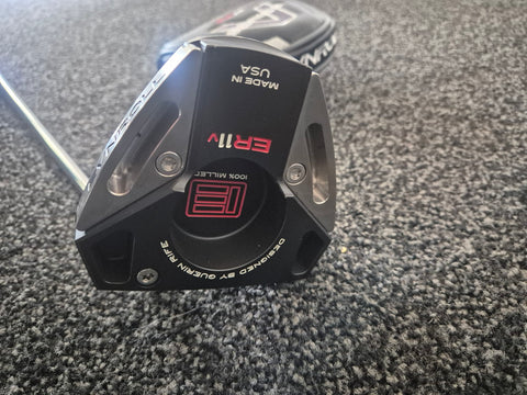 Used Evnroll ER11V putter sole showing Guerin Rife design and 100% milled construction