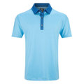 Image of the Footjoy Lisle Microflower Print Men's Polo front view 