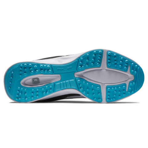 FootJoy 2025 Fuel Junior Boy's Golf Shoes | White/Black/Blue