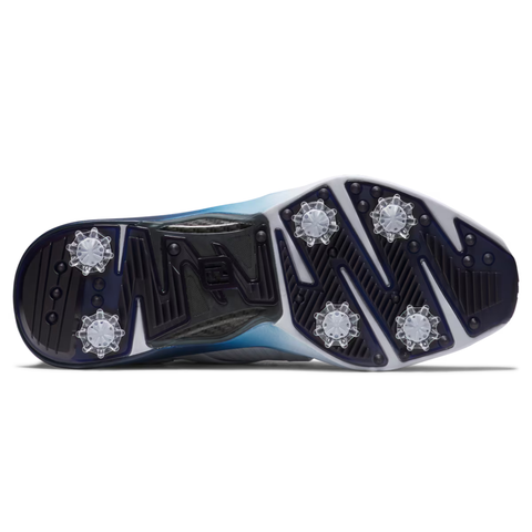 FootJoy 2025 HyperFlex Carbon Spiked Men's Golf Shoes | White/Navy