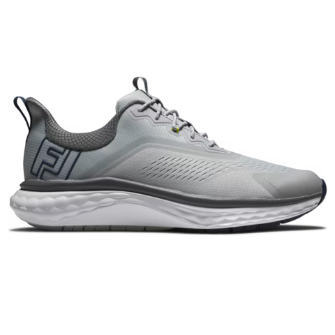 FootJoy 2025 Men's Quantum Textile Golf Shoes | Grey/White/Blue