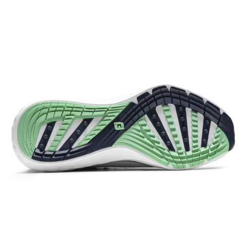 FootJoy 2025 Men's Quantum Textile Golf Shoes | White/Peacoat/Aquamarine