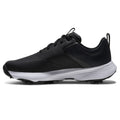 FootJoy 2026 Qualifier Wide Men's Spiked Golf Shoes Black White Steel Grey - opposite side view
