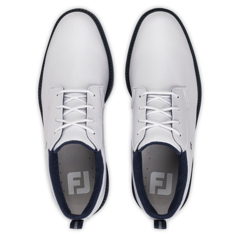 FootJoy 2026 Vanguard Men's Golf Shoes White/Navy/Blue - top view