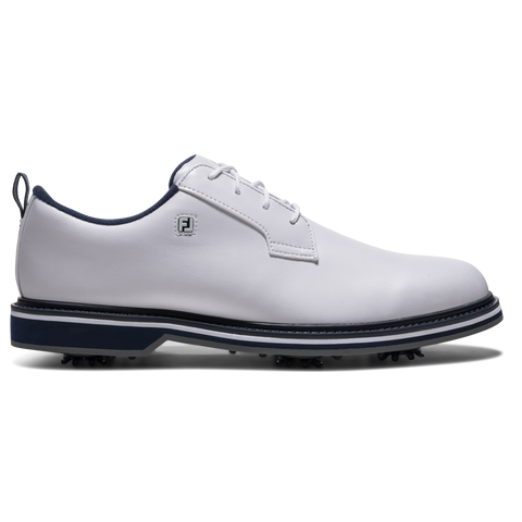 FootJoy 2026 Vanguard Men's Golf Shoes White/Navy/Blue - side view