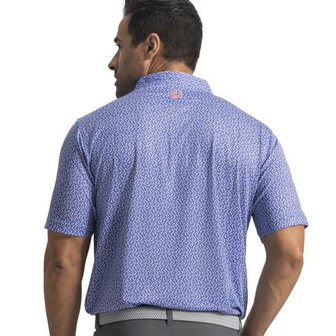 FootJoy Arc Geo Print Men's Polo | Violet/White/Pink Pop