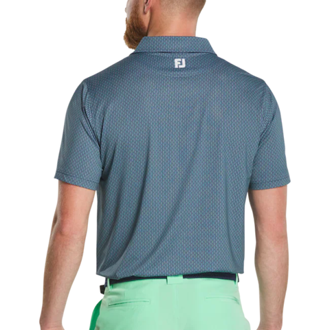 FootJoy Bracket Print Lisle Men's Polo | Navy