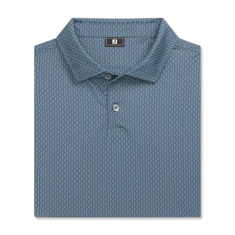 FootJoy Bracket Print Lisle Men's Polo | Navy