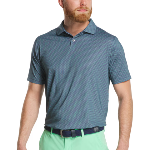 FootJoy Bracket Print Lisle Men's Polo | Navy