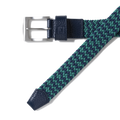 FootJoy Braided Golf Belt Navy/Field Green – buckle and braid detail