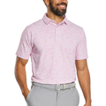 FootJoy Broken Stripe Print Pique Men's Polo | White/Magenta
