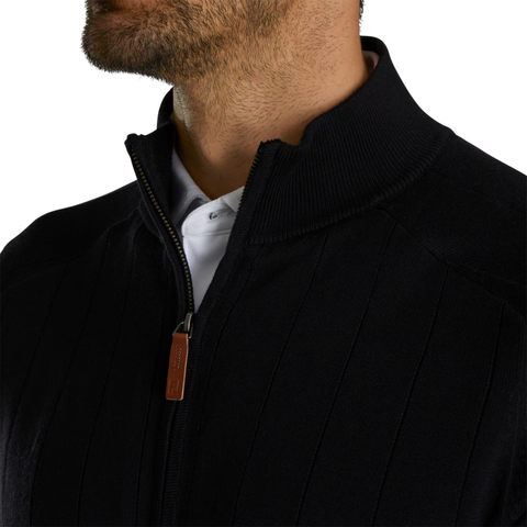 FootJoy Drop Needle Men's Pullover | Black