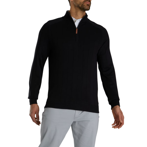 FootJoy Drop Needle Men's Pullover | Black